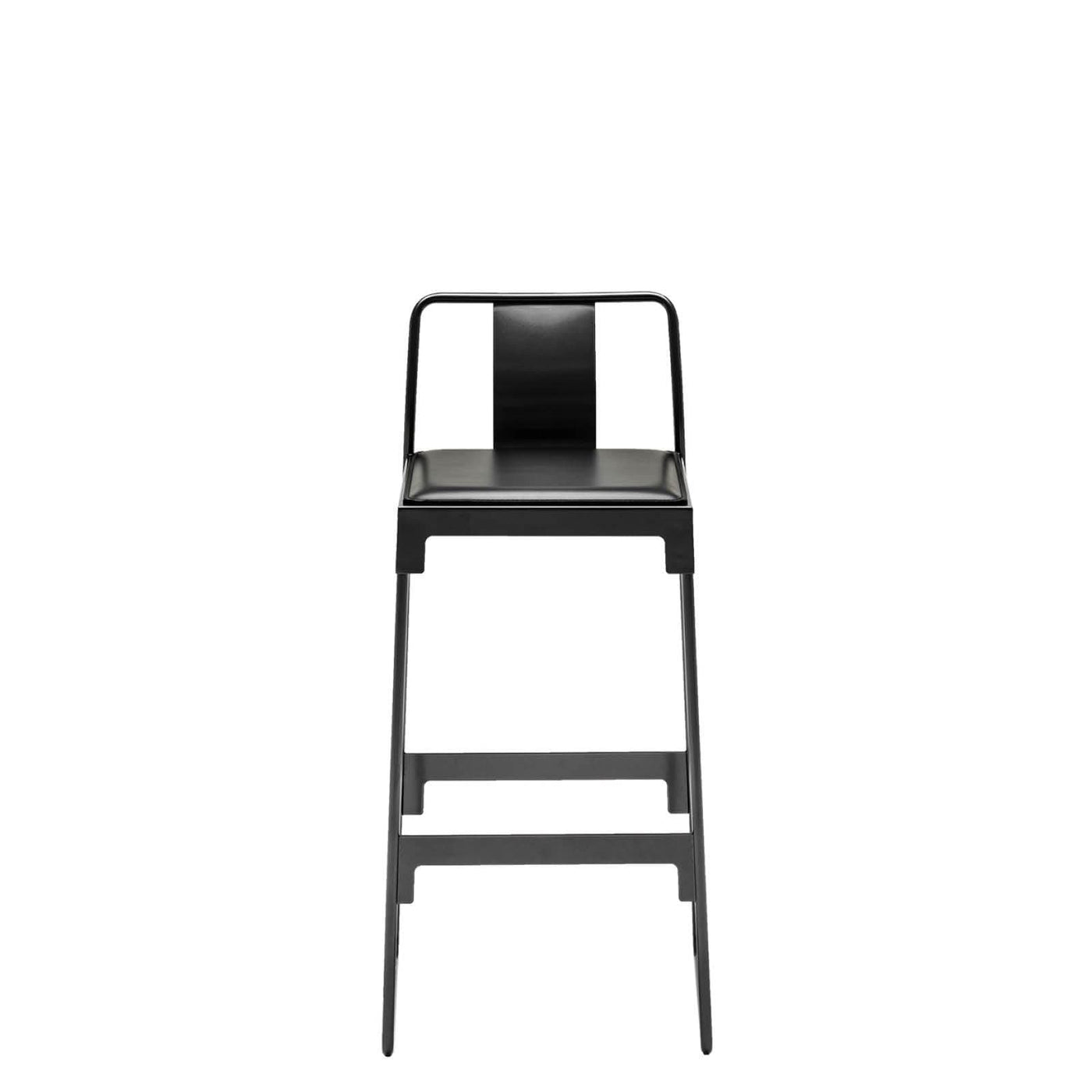 Steel and Leather High Stool MINGX by Konstantin Grcic for Driade 04