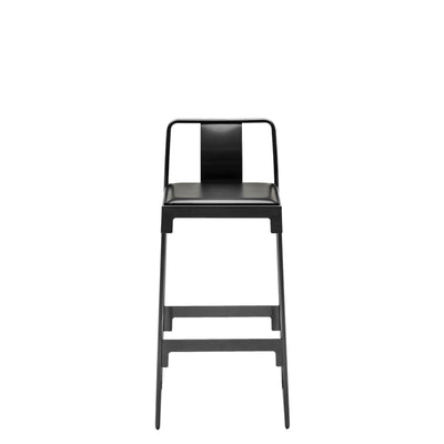 Steel and Leather High Stool MINGX by Konstantin Grcic for Driade 04