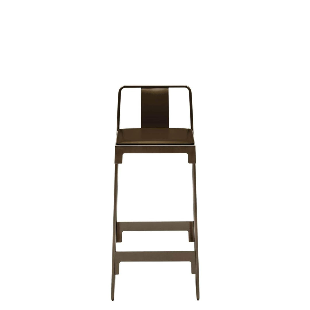 Steel and Leather High Stool MINGX by Konstantin Grcic for Driade 05