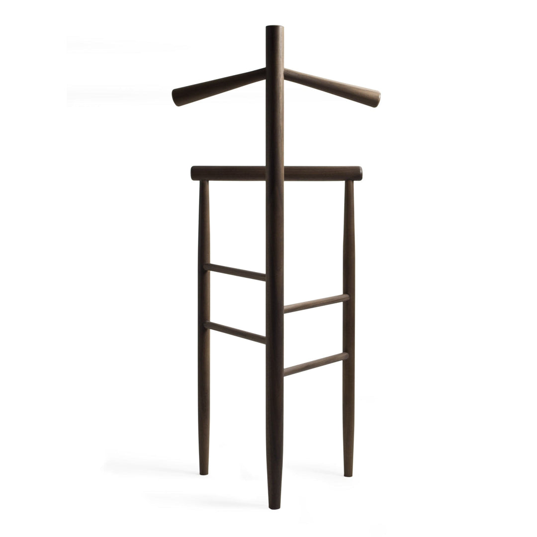 Valet Stand MORI - Walnut Wood - by Giulio Iacchetti and Alessandro Stabile 01