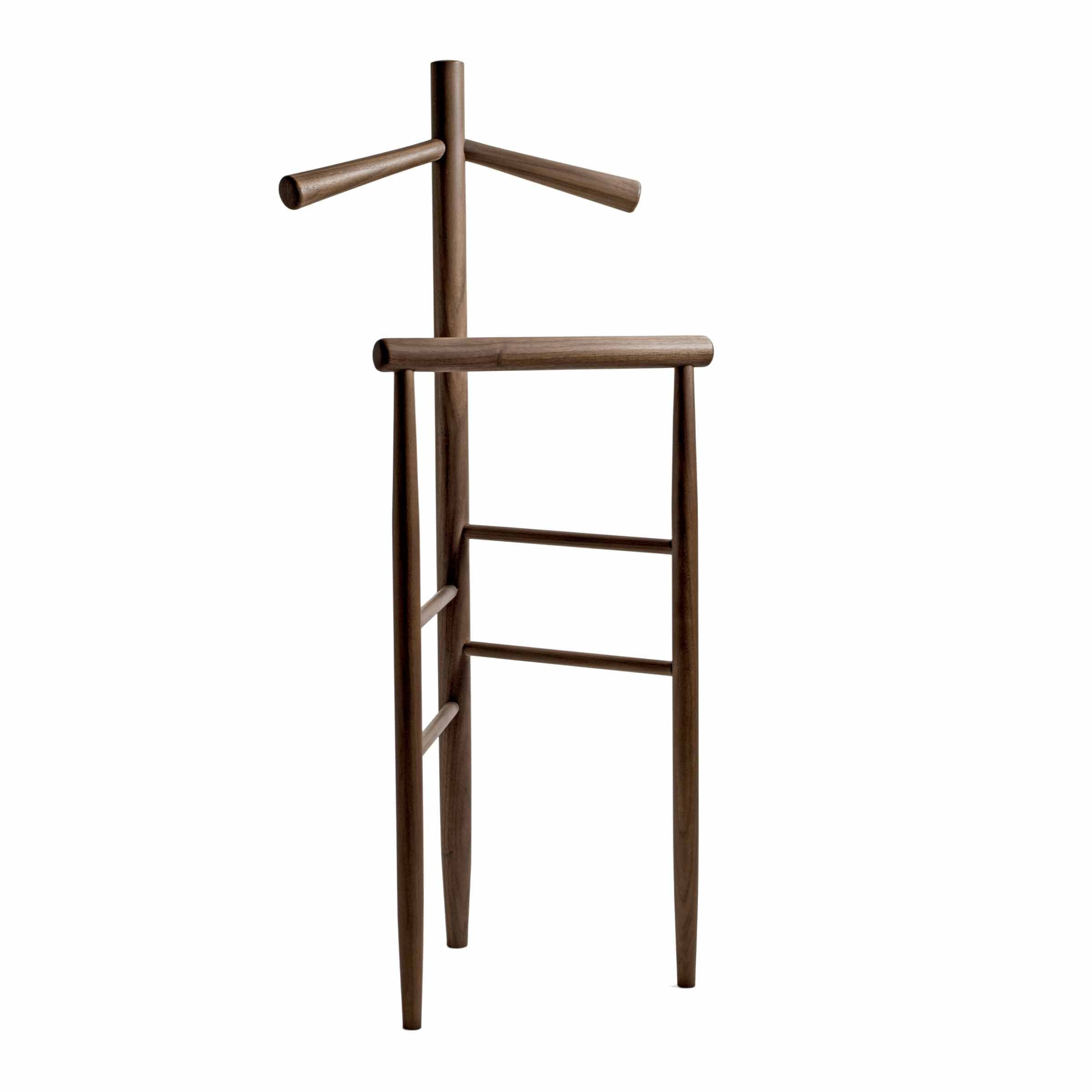 Valet Stand MORI - Walnut Wood - by Giulio Iacchetti and