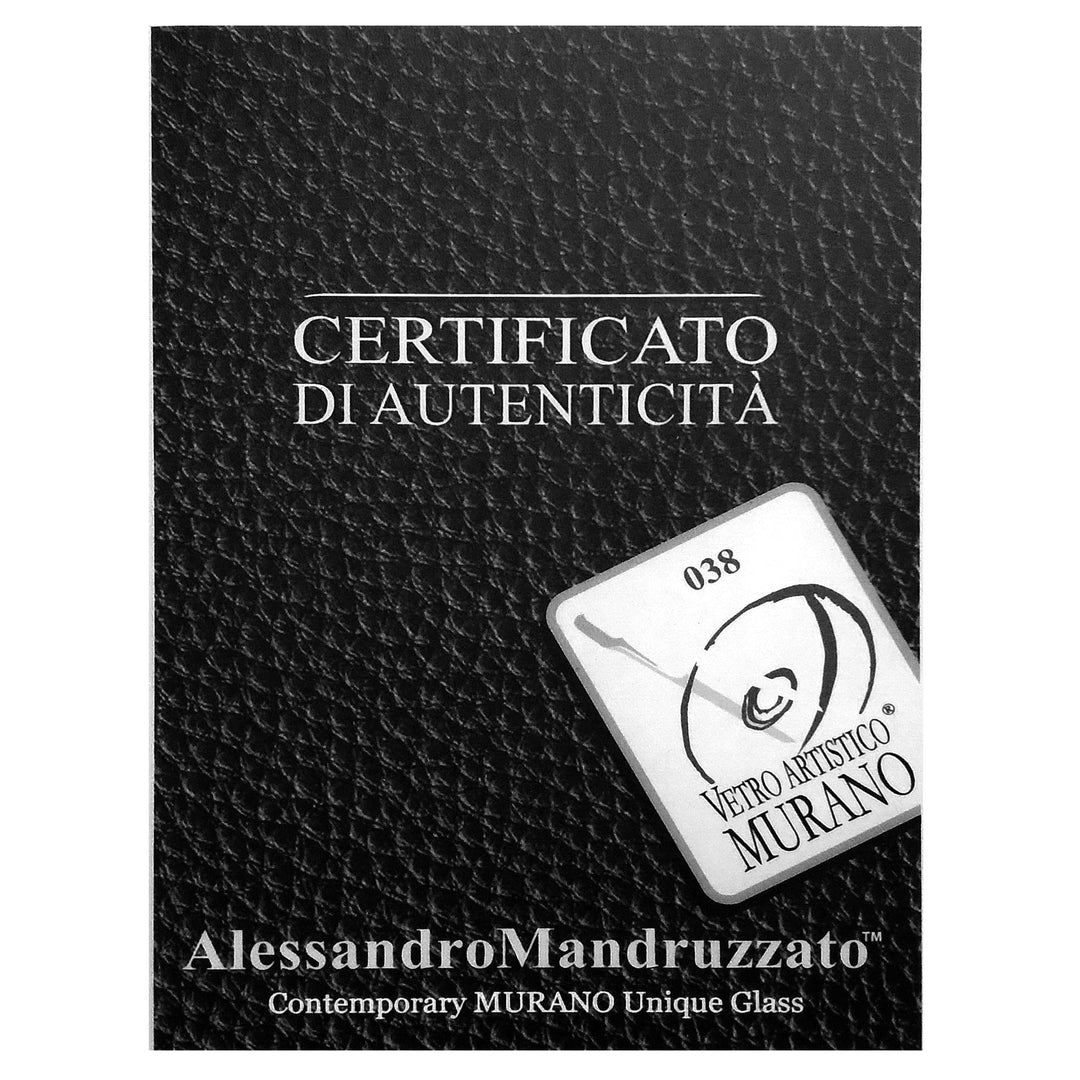 Murano Glass Ornamental Container SQUARE Red 08