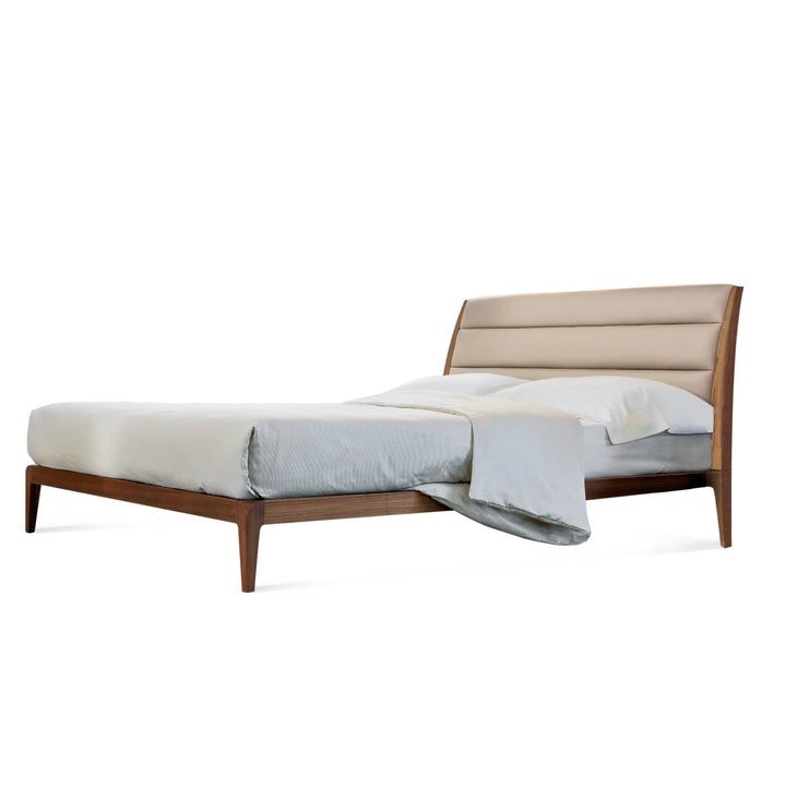 Walnut Wood Bed VERSO NORD 05