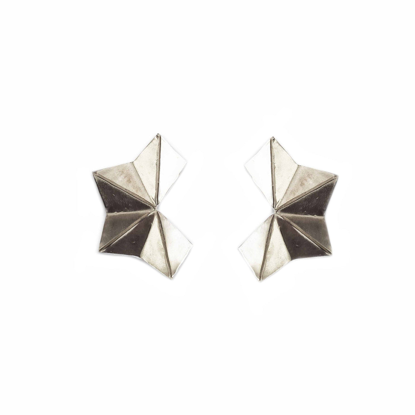 Silver Earrings ORIGAMI by Camilla Carli 01