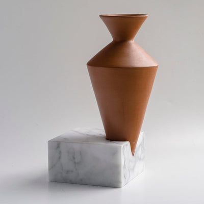 Terracotta Vase TRASCORSO Tall 04