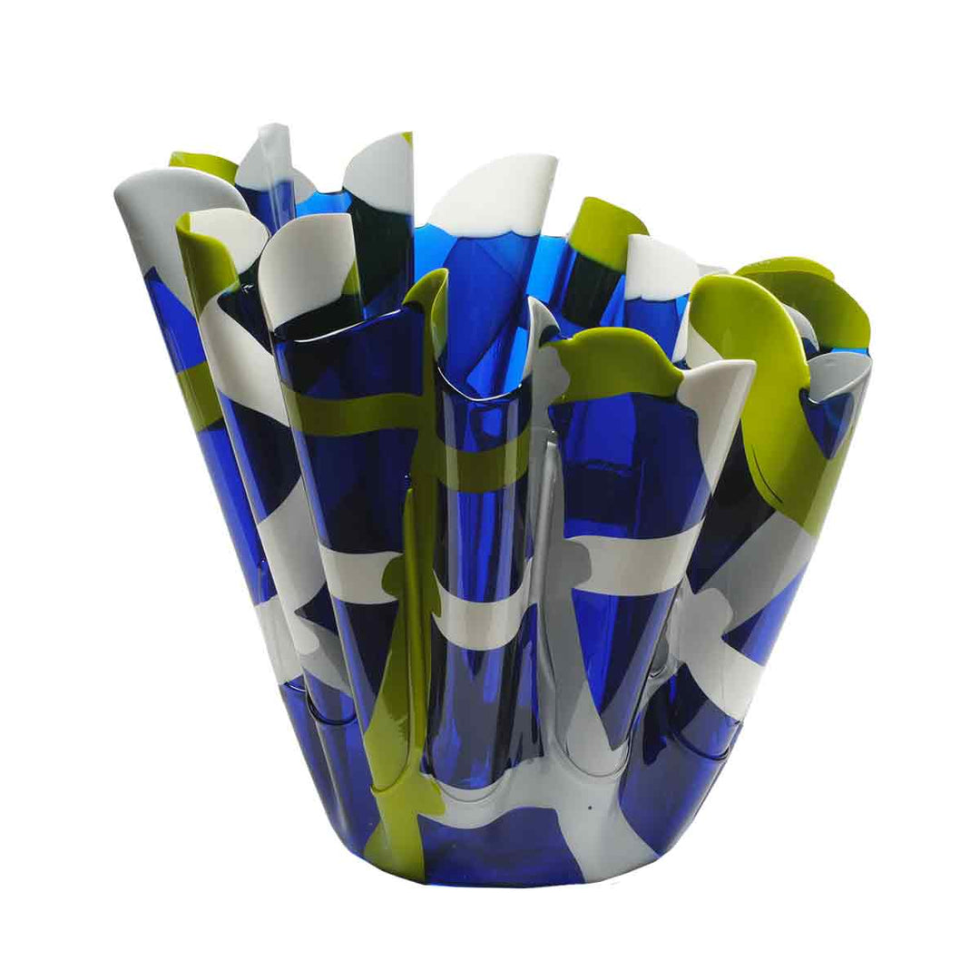 Resin Vase TARTAN Blue by Paola Navone for ONE MORE 01
