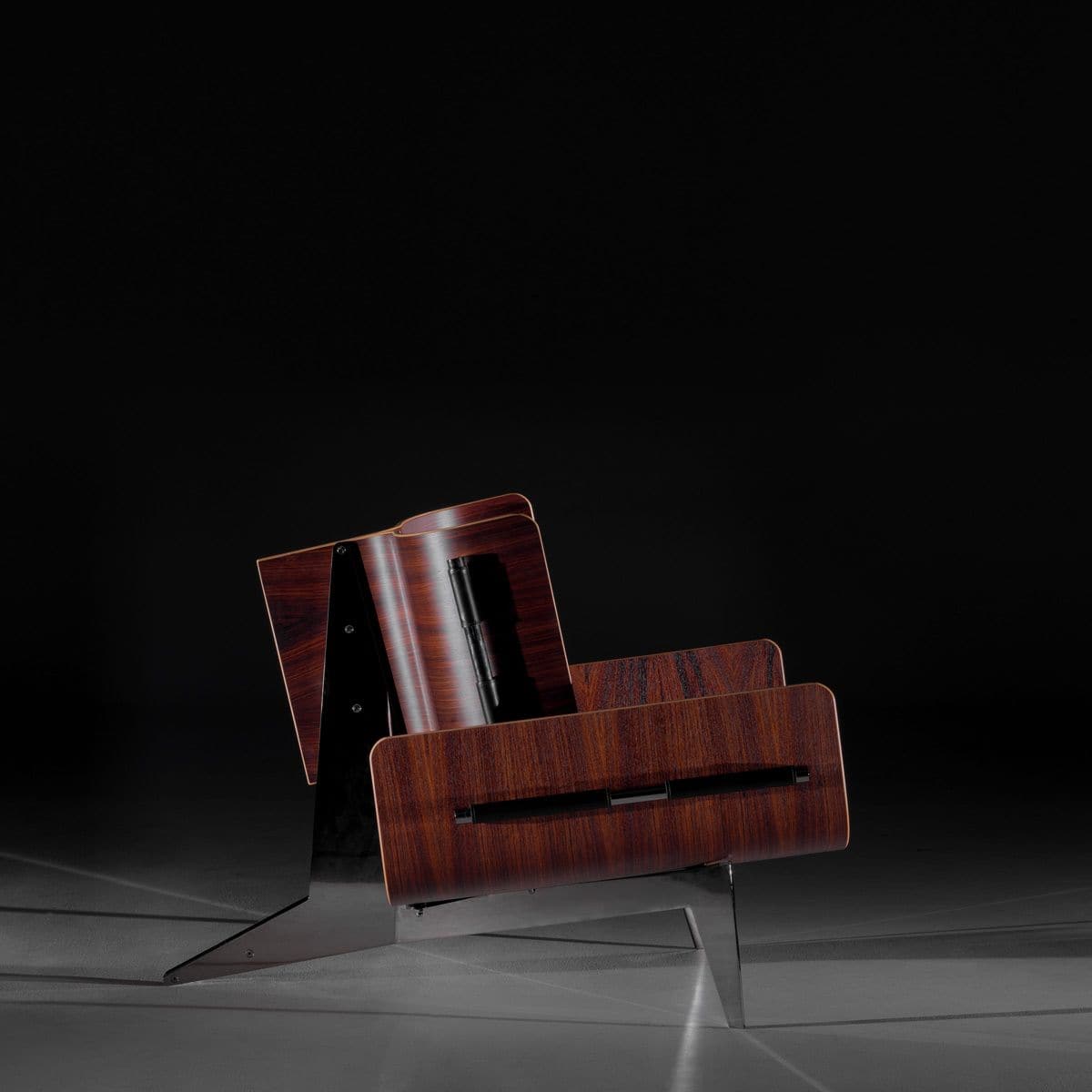 Wood and Leather Armchair LA POLTRONA by Mauro Baronchelli 06