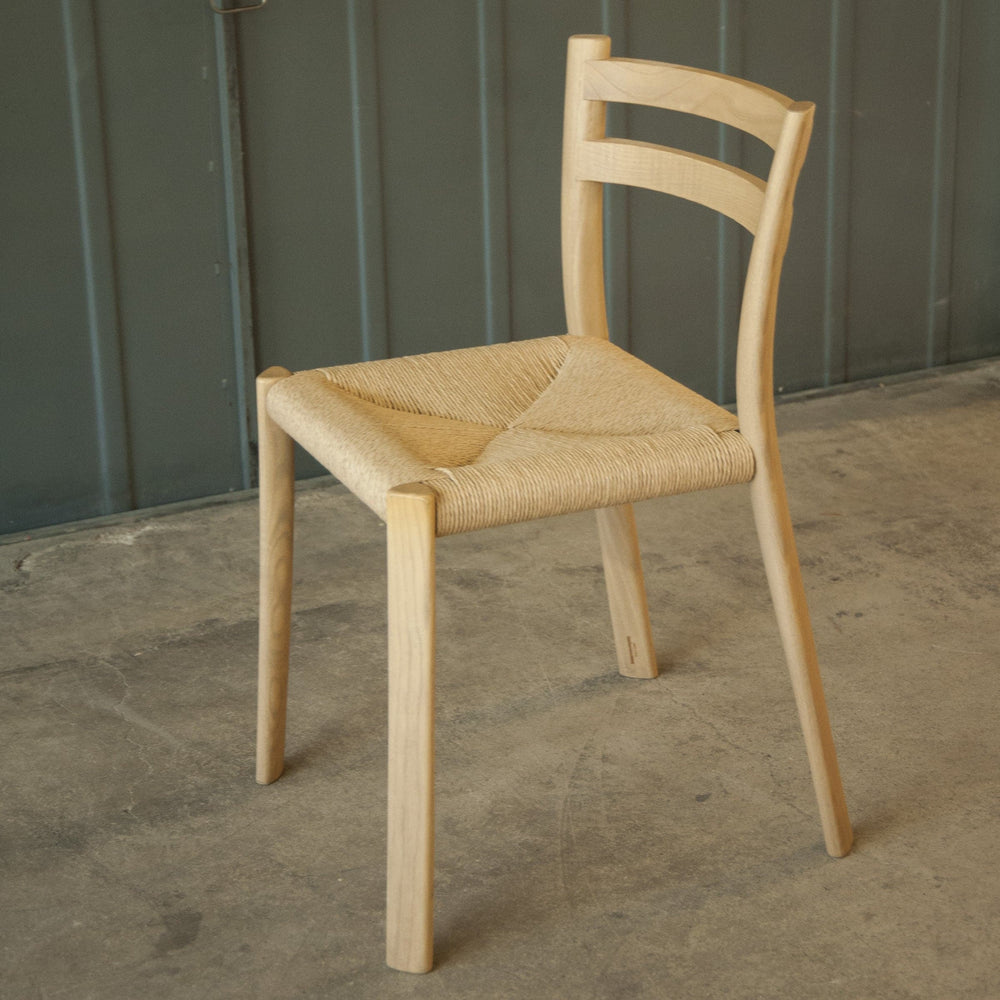 Ash Wood Chair BURI - Natural - by Mario Scairato 02