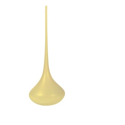 Murano Glass Vase RUGIADA SMALL Yellow by Wave Murano Glass 01