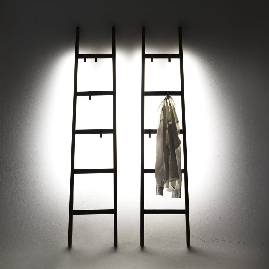 Ladder Lamp ALLA SCALA with Hooks by Claudio Bitetti 01