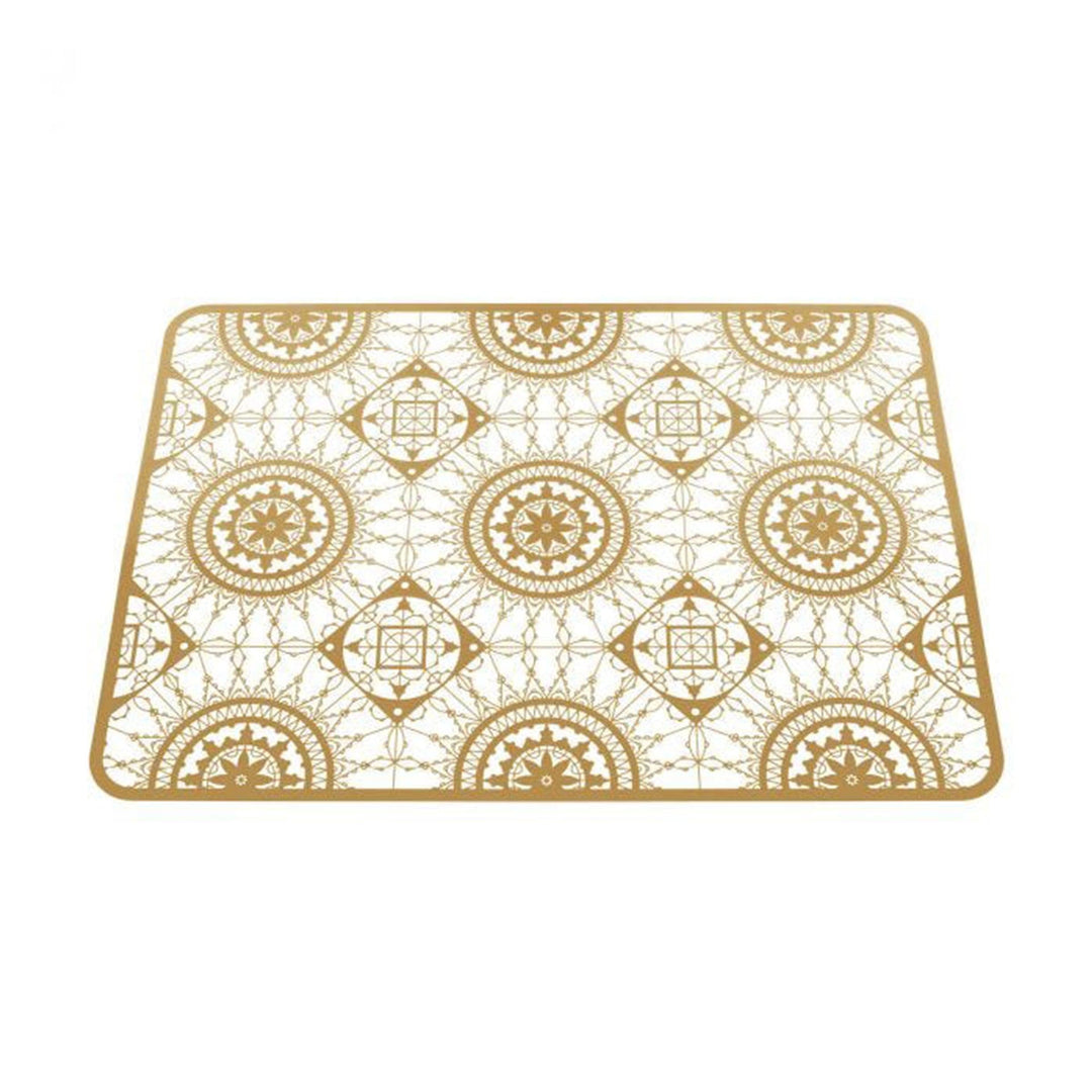 Rectangular Brass Placemat ITALIC LACE by Maurizio Galante & Tal Lancman for Driade 01