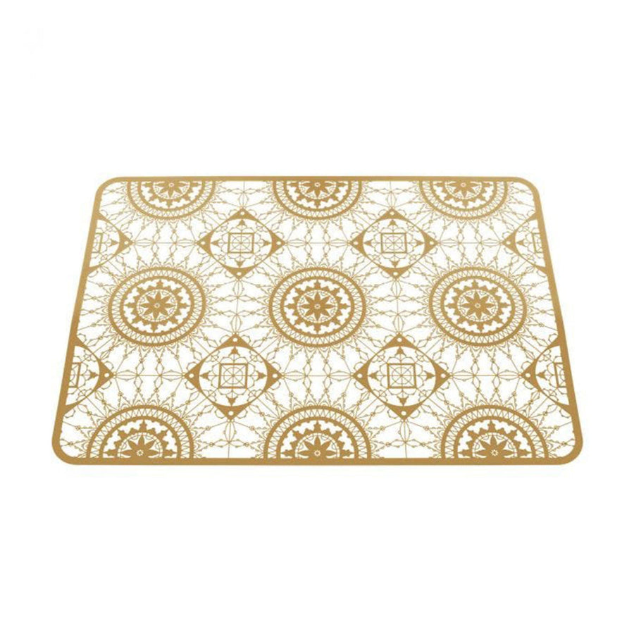 Rectangular Brass Placemat ITALIC LACE by Maurizio Galante & Tal Lancman for Driade 01