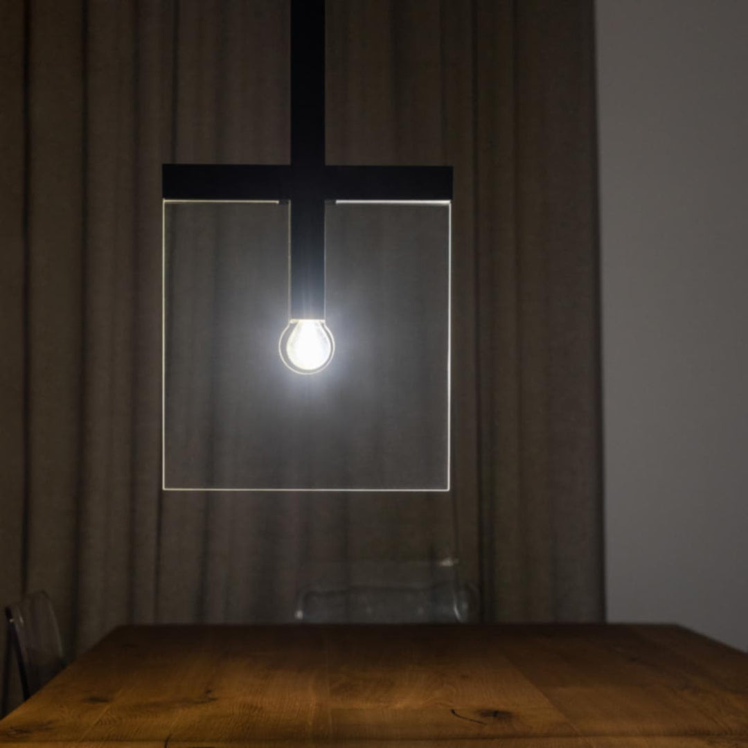 Suspension Lamp SQUARE - EOA Black 01