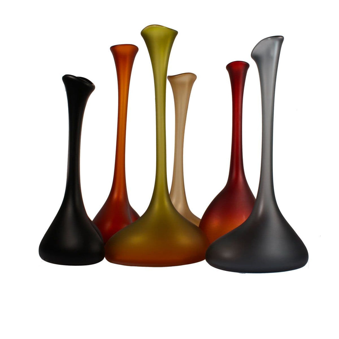 Murano Glass Vase TAMARINDO SMALL Sandblasted by Wave Murano Glass 01