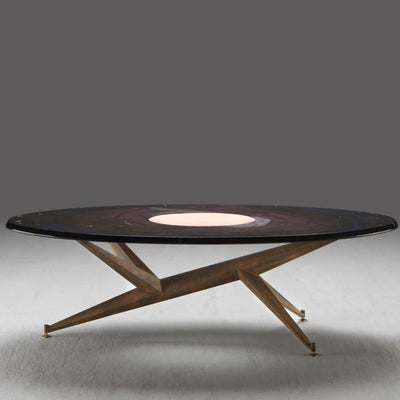 Oval Dining Table STARLIGHT M31 by Mauro Baronchelli 02