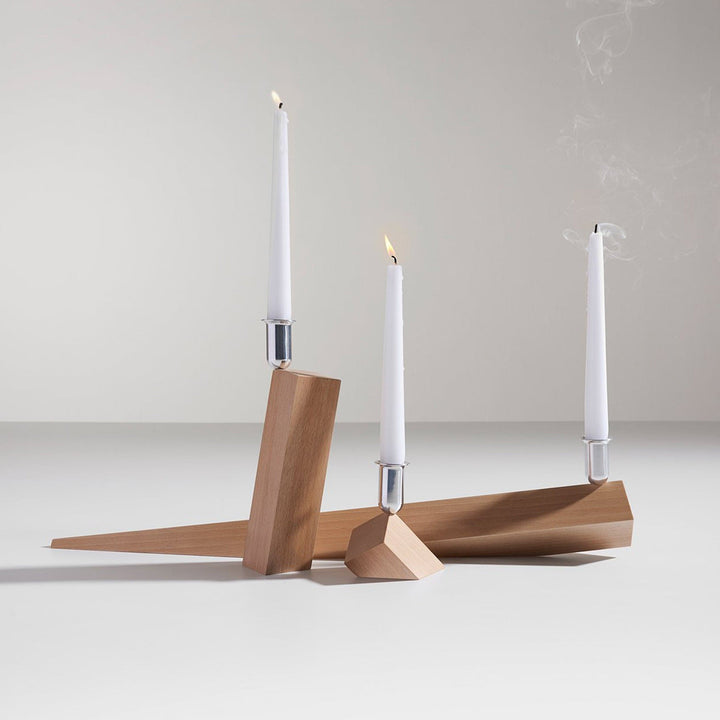 Wood Candle Holder VENEZIA / PISA / TORCELLO by Ron Gilad 02