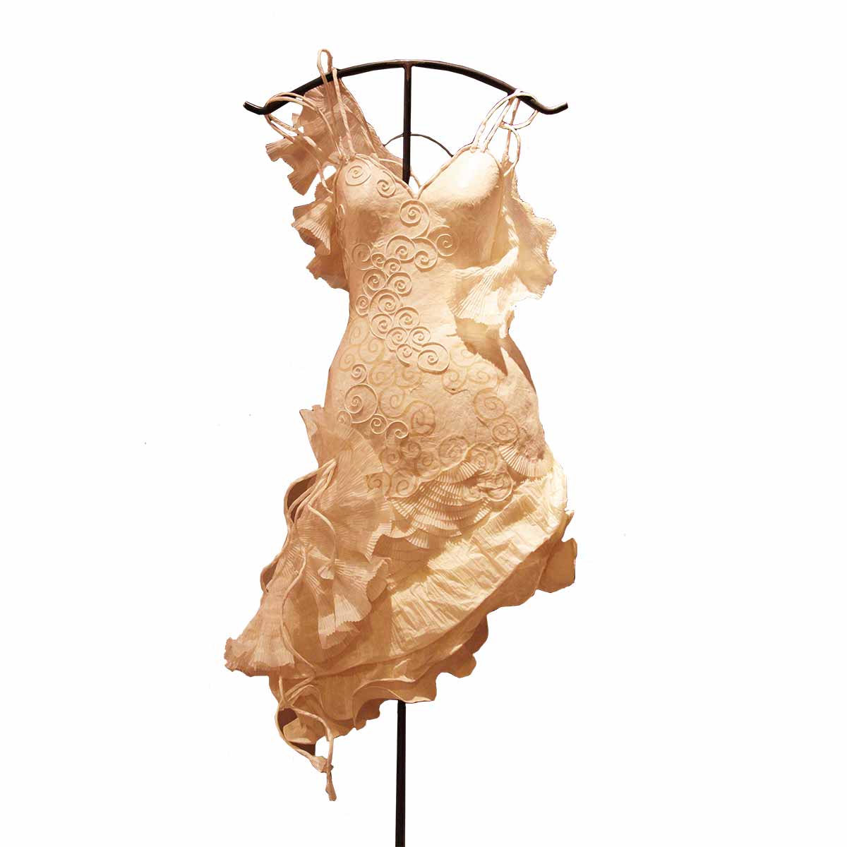 Paper Sculpture Dress FLOATING Single Piece 01