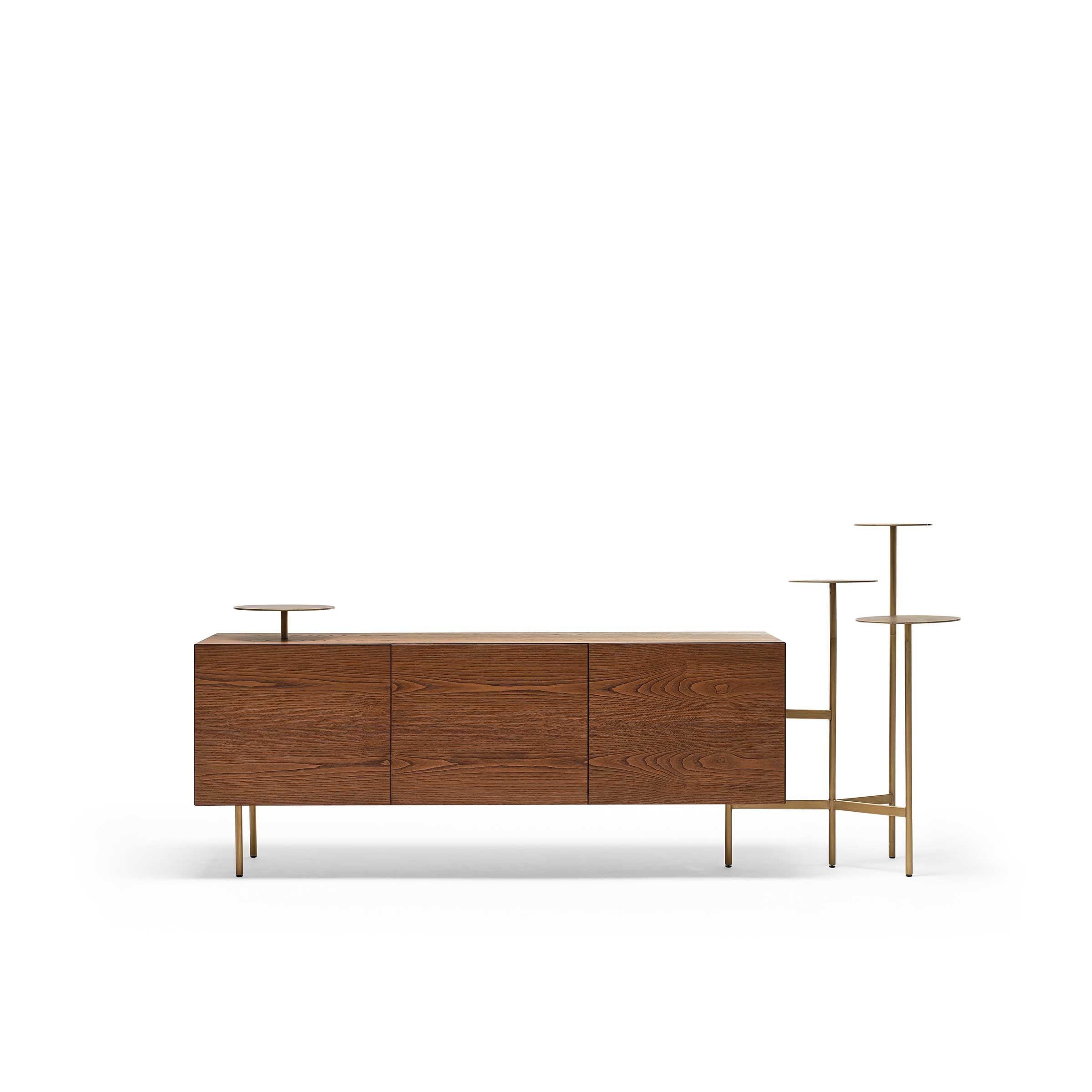 Oak Plated Cabinet IKEBANA CREDENZA by Uto Balmoral for Mogg. Shop