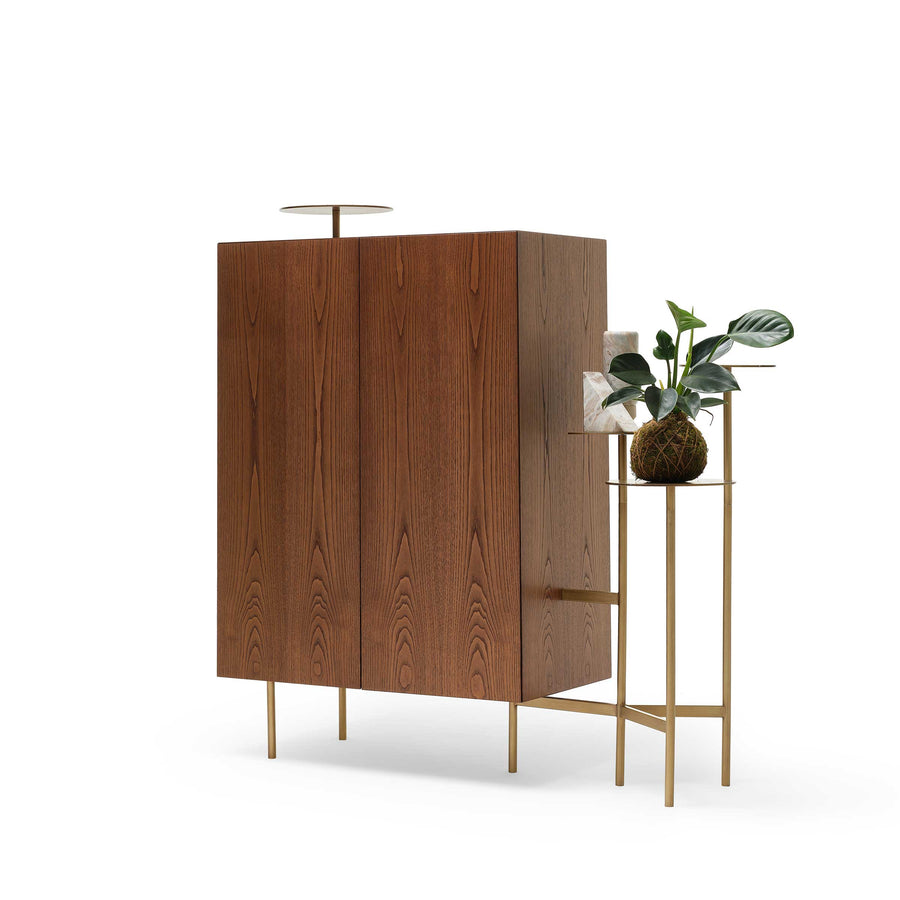 Oak Plated Storage Unit IKEBANA MADIA by Uto Balmoral for Mogg 01